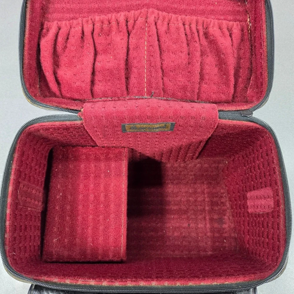 Marsand Camera Bag Medium Vintage Faux Leather Velvet Lined